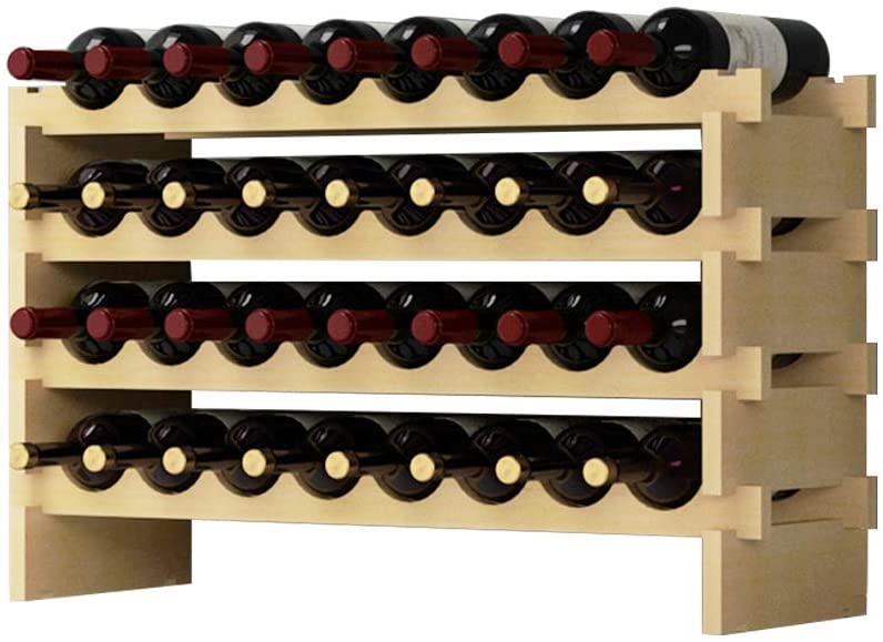 botellero madera vino
